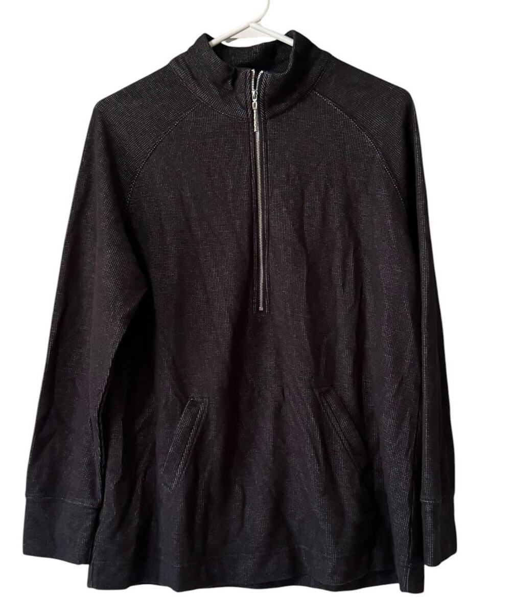 Lulu B Women Size Large 1/2 Zip Long Sleeve Sweatshirt Pockets Casual Relaxed